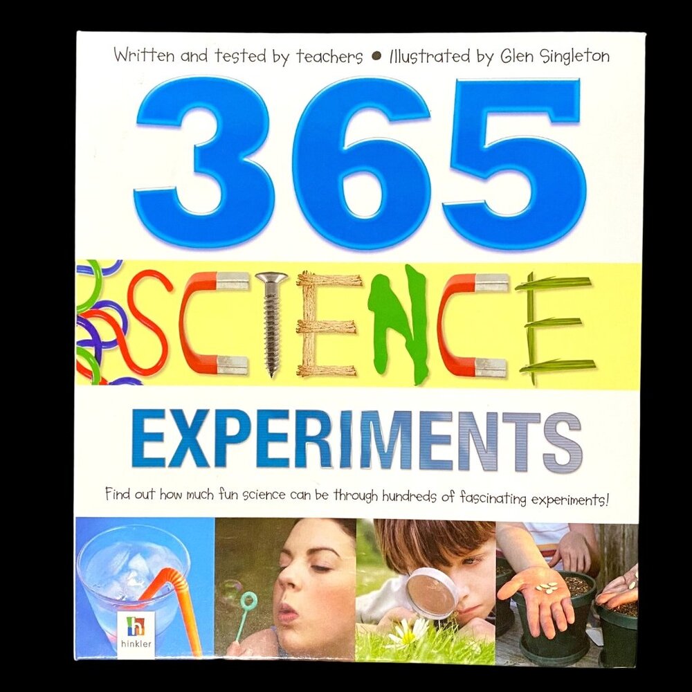 365 Science Experiments Hardcover Spiral Binding Homeschool Educational‎ STEM